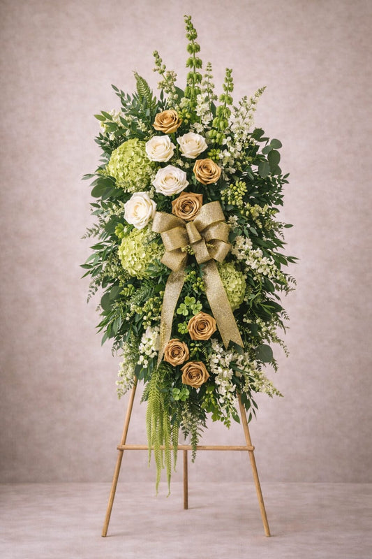 The Emerald Reverence Standing Spray